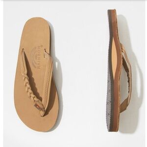 BRAND NEW 🌈 Rainbow “Flirty” Leather Braided Sandals